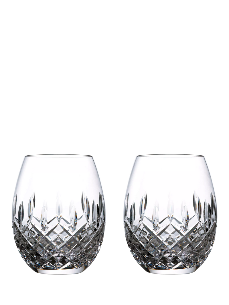 Royal Doulton clear rum tumbler 560ml set, imported from the UK