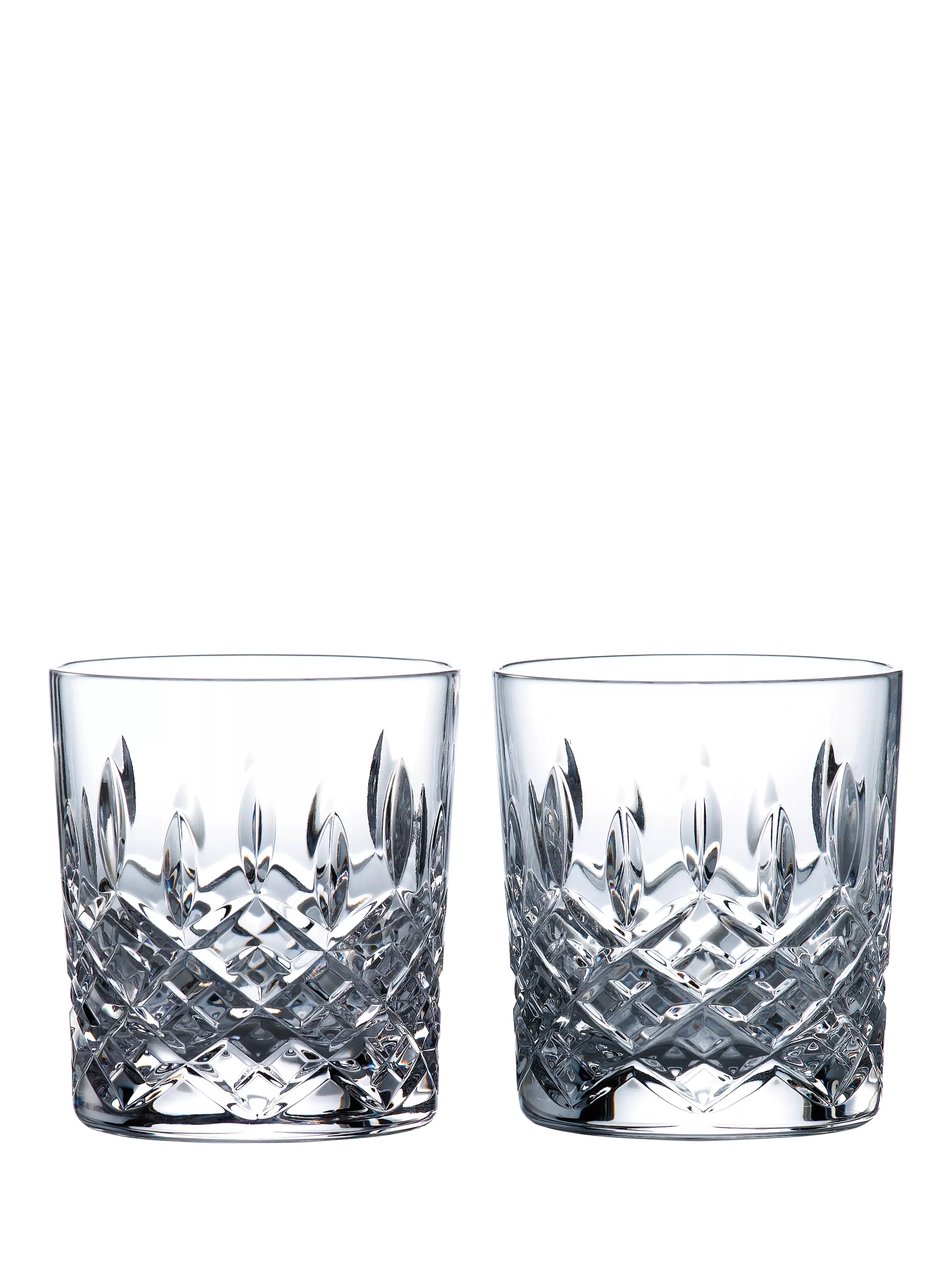 Royal Doulton Crystal Cut Glass Tumbler Clear Set of 2 290ml, imported from the UK