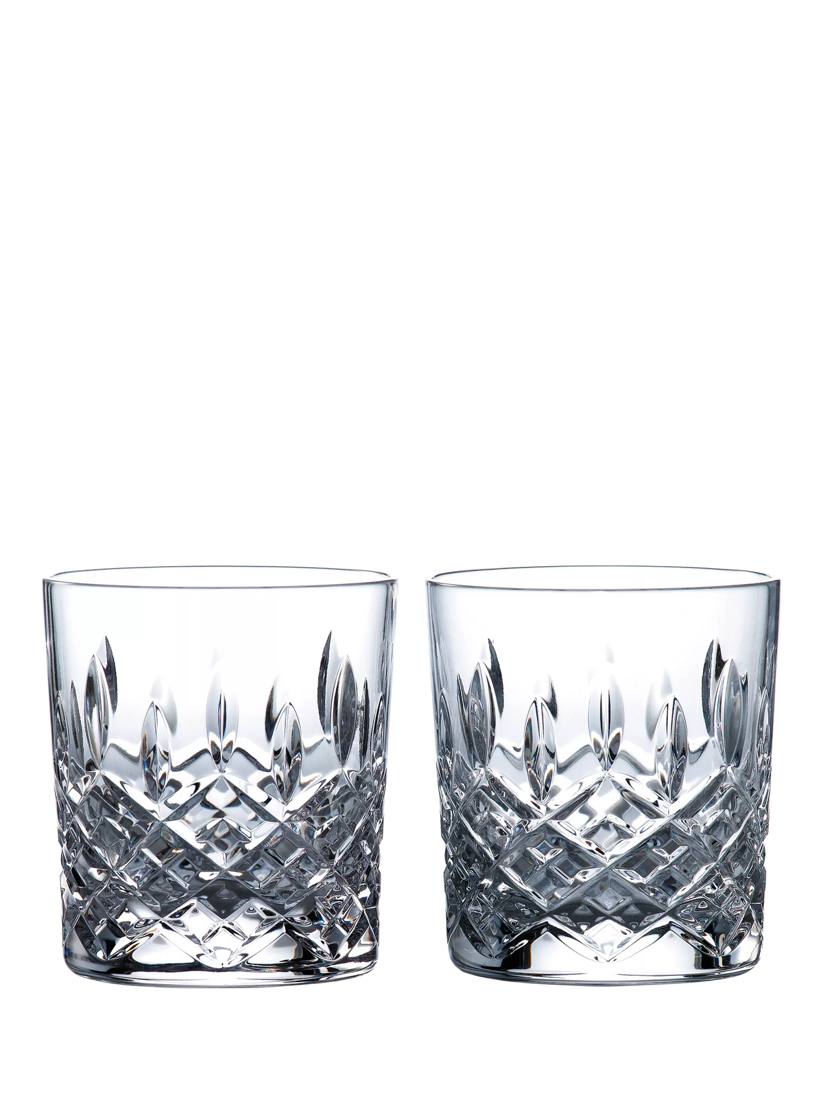 Royal Doulton Crystal Cut Glass Tumbler Clear Set of 2 290ml, imported from the UK