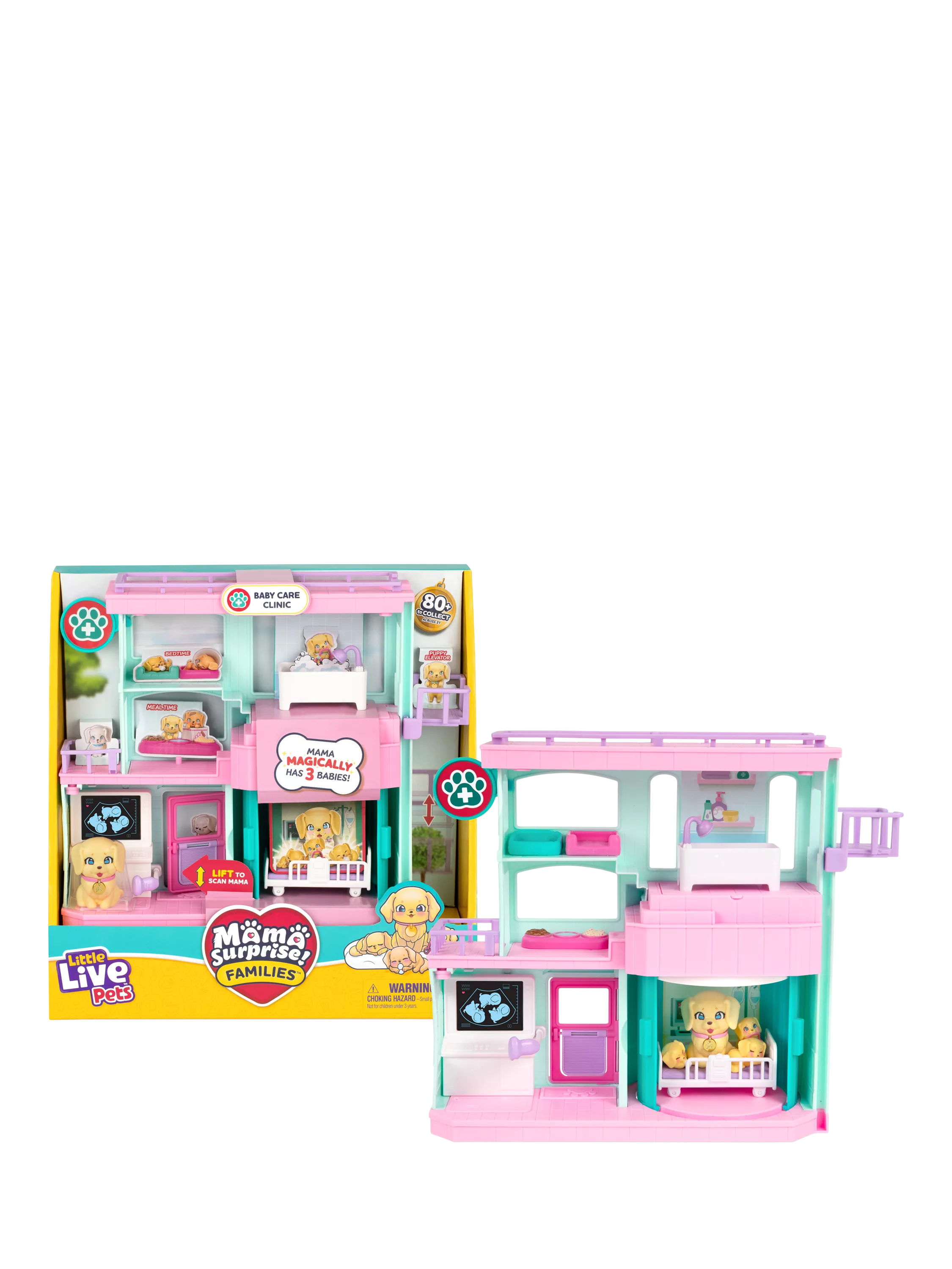 Little Live Pets Mama Surprise Baby Care Clinic playset, UK version