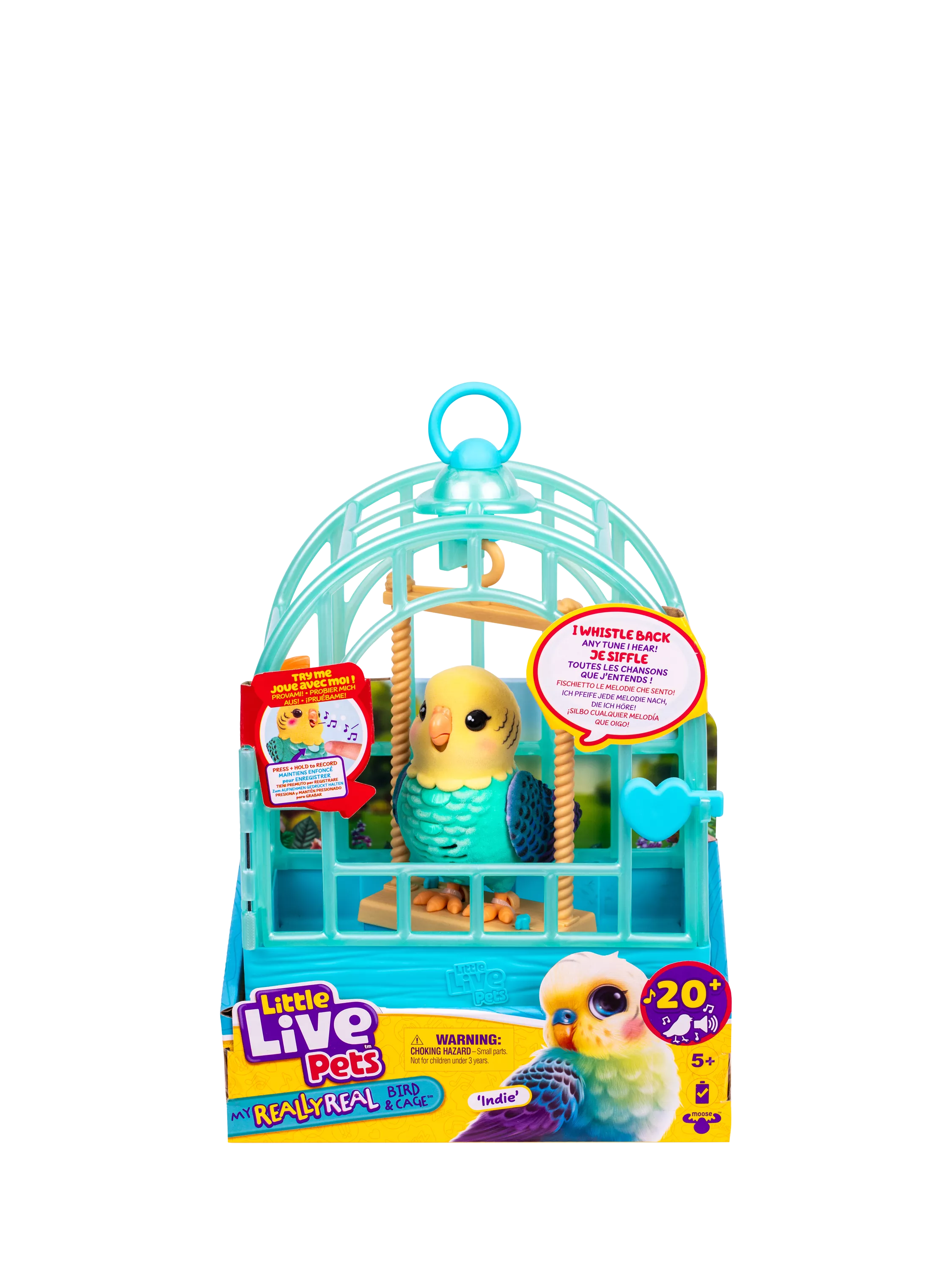 Little Live Pets interactive bird toy Indie the Budgie, UK version