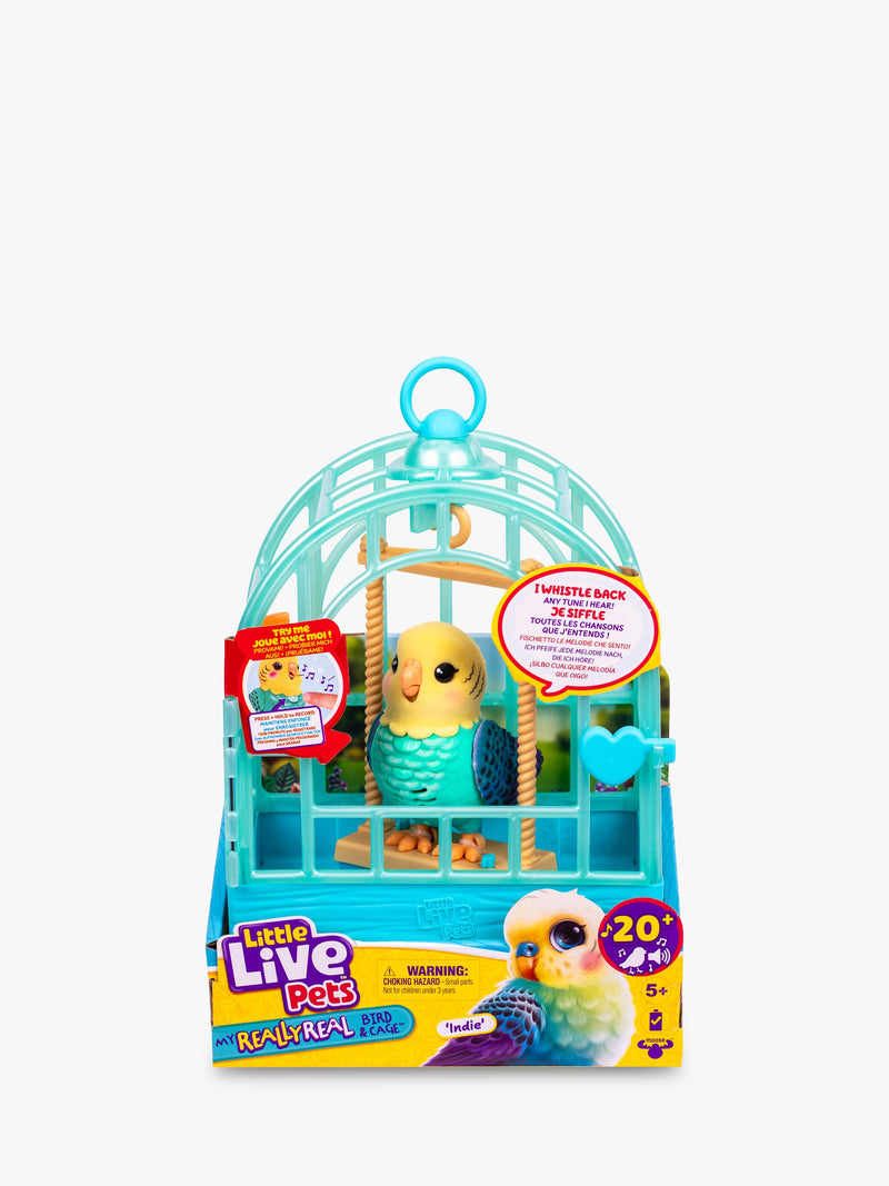 Little Live Pets interactive bird toy Indie the Budgie, UK version