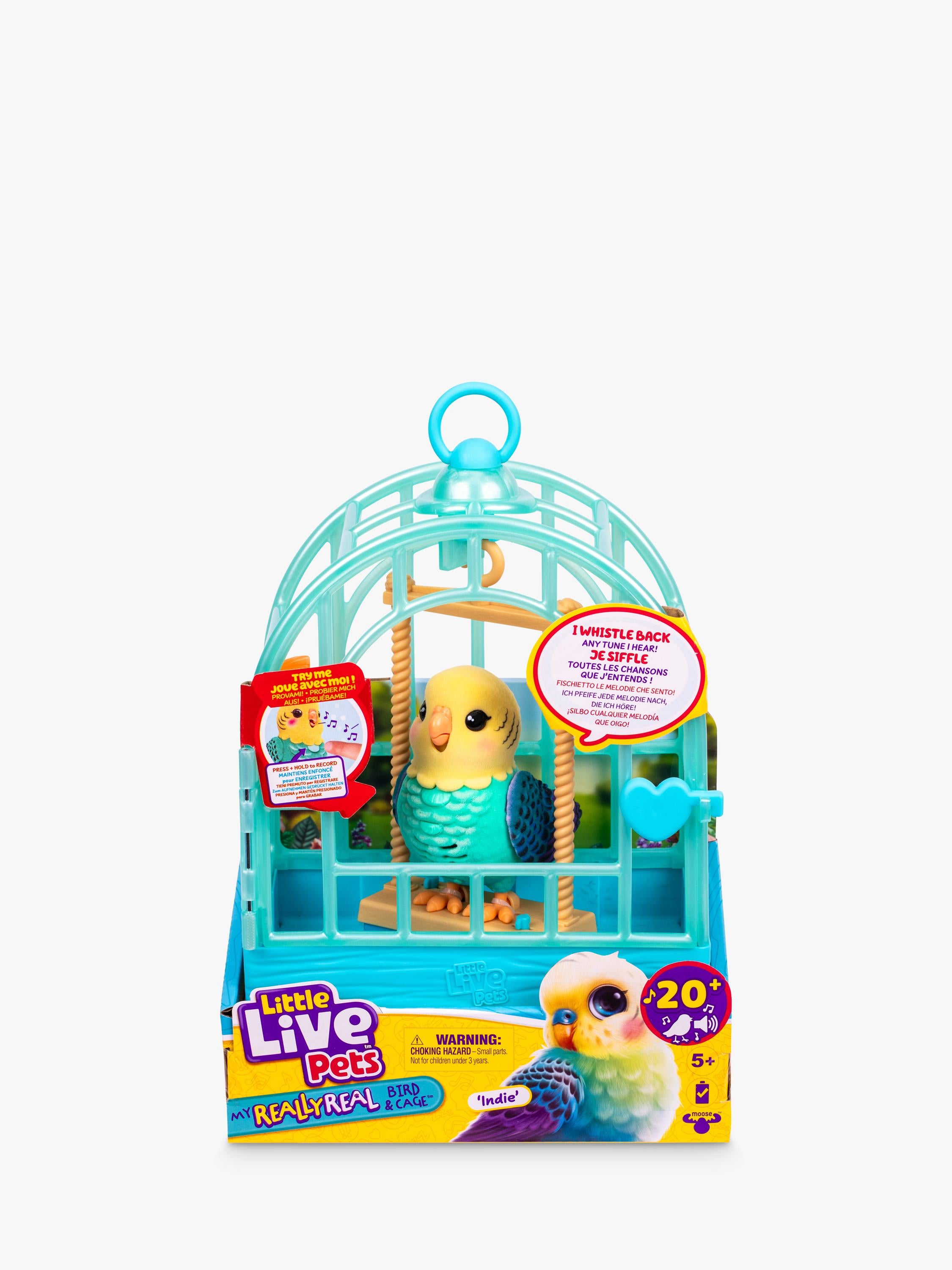 Little Live Pets interactive bird toy Indie the Budgie, UK version