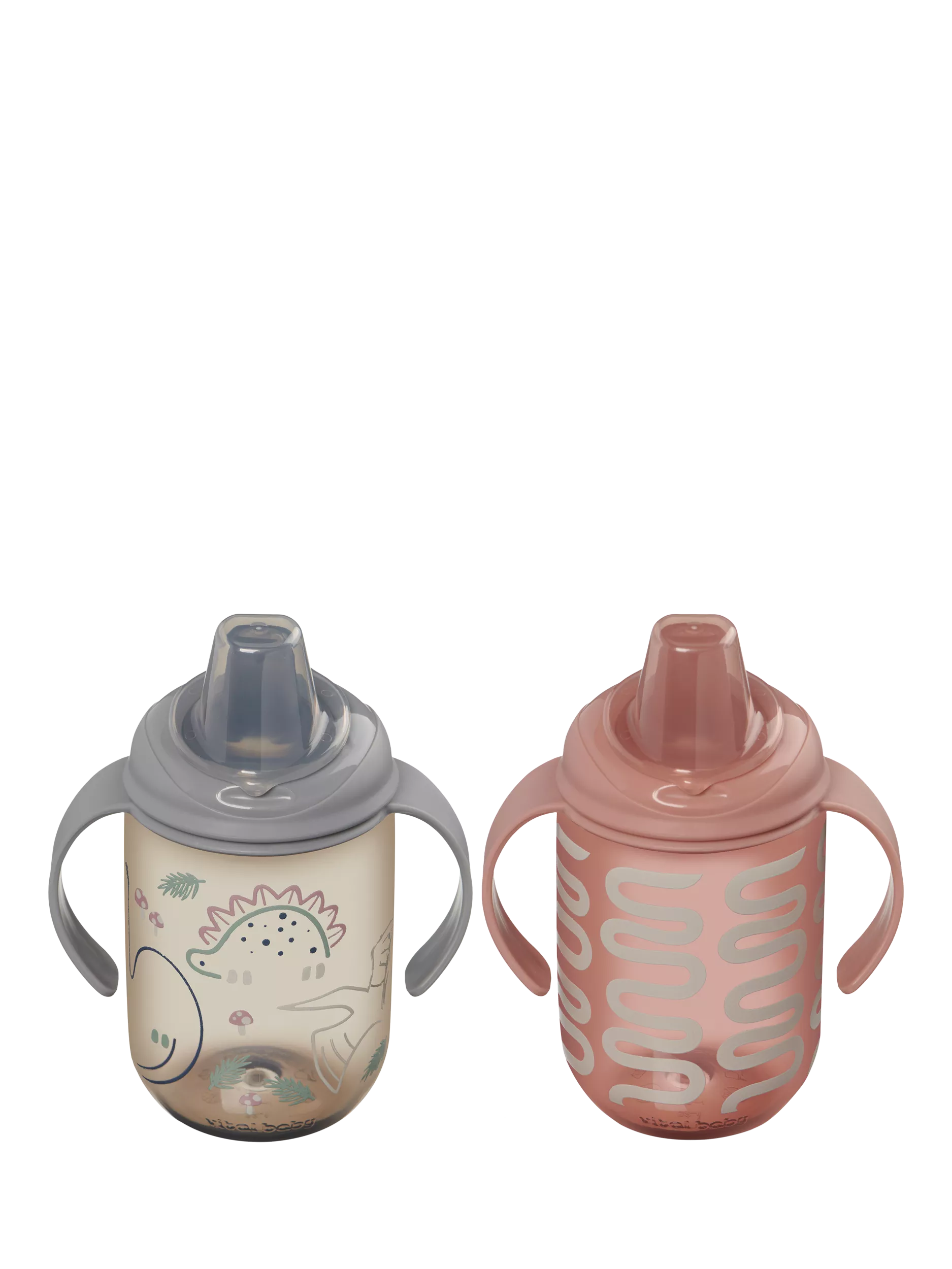 Vital Baby Hydrate Easy Sipper Cup Multi 350ml Pack of 2 (British brand)