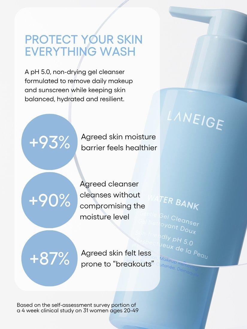 LANEIGE Water Bank Gentle Gel Cleanser 250ml, UK version