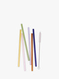 Set of 6 Durable Highball Straws in Multiple Colors