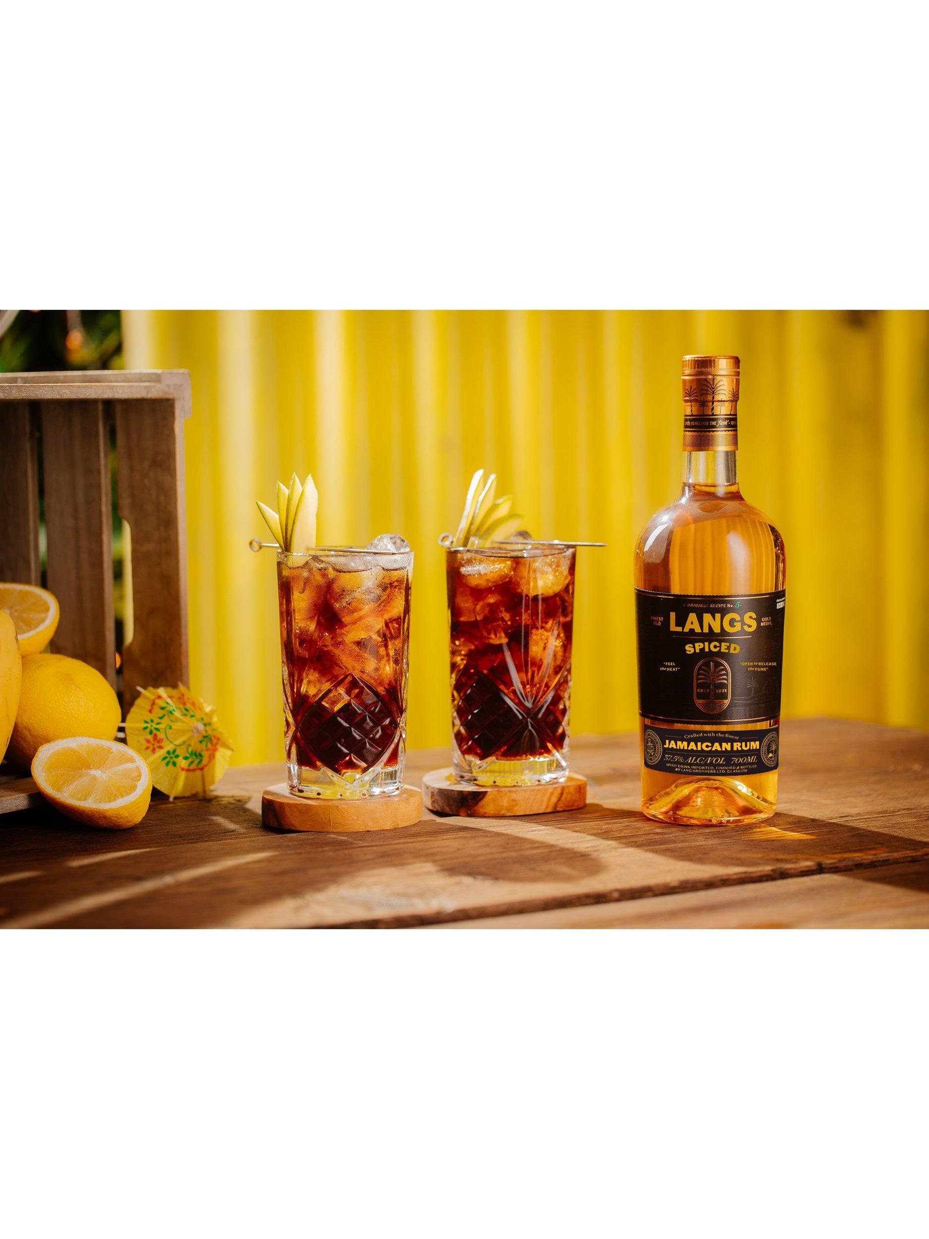 Langs spiced Jamaican rum 70cl, UK version