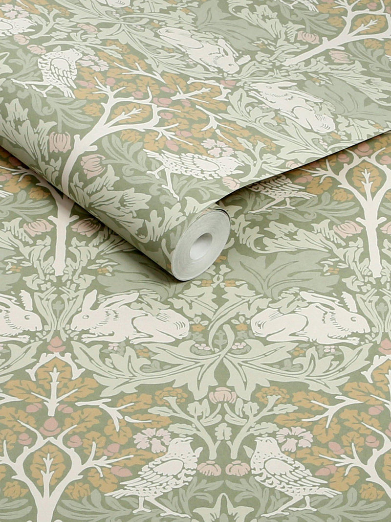 William Morris At Home Lullaby Wallpaper (British brand)