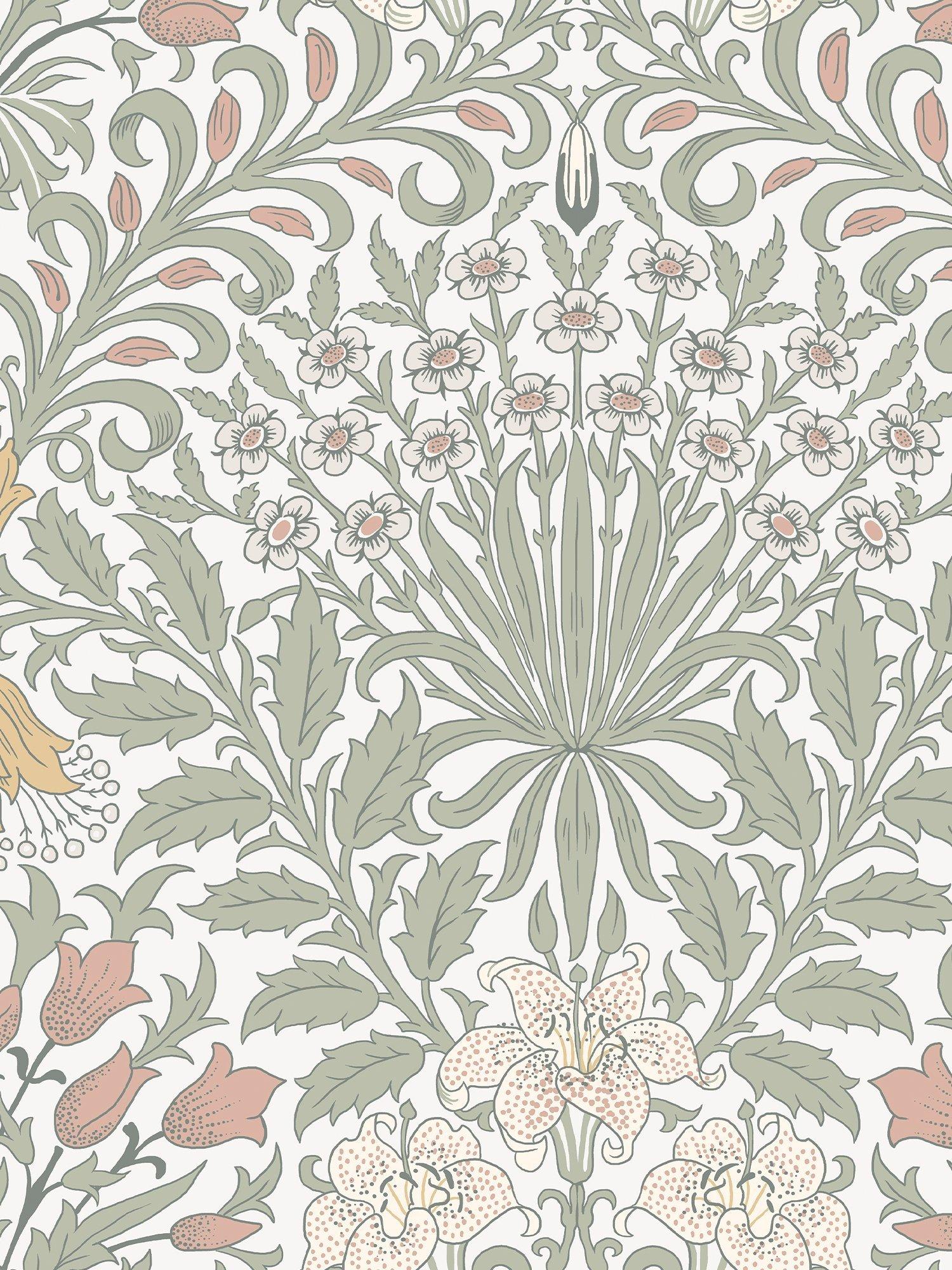 William Morris At Home Garden Wallpaper