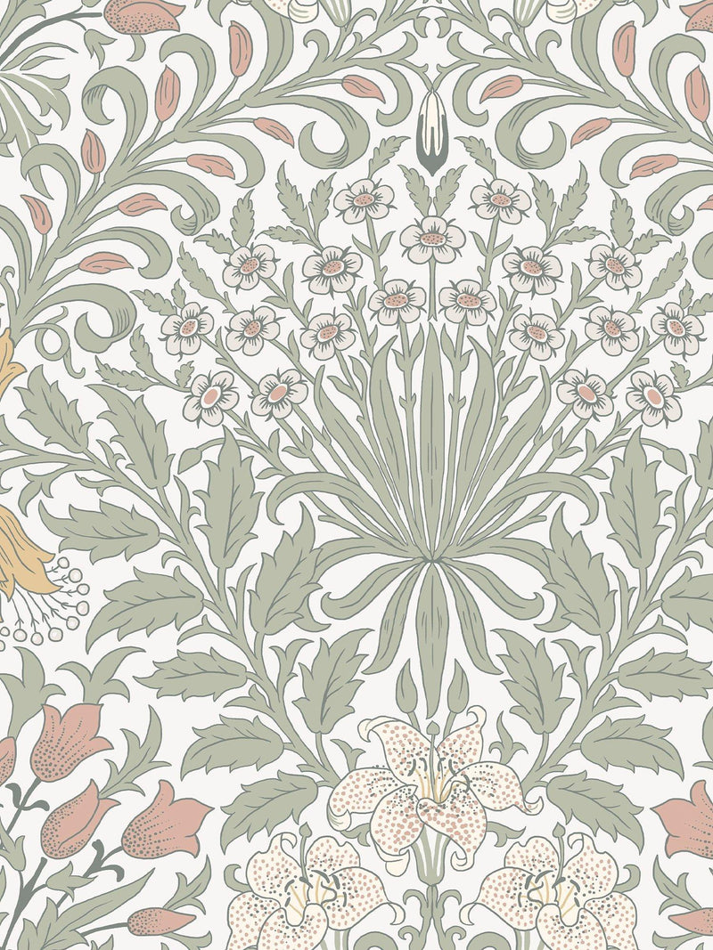 William Morris At Home Garden Wallpaper