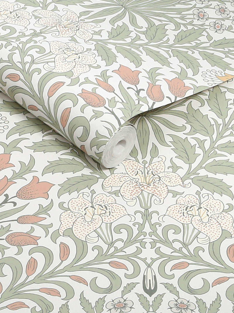 William Morris At Home Garden Wallpaper