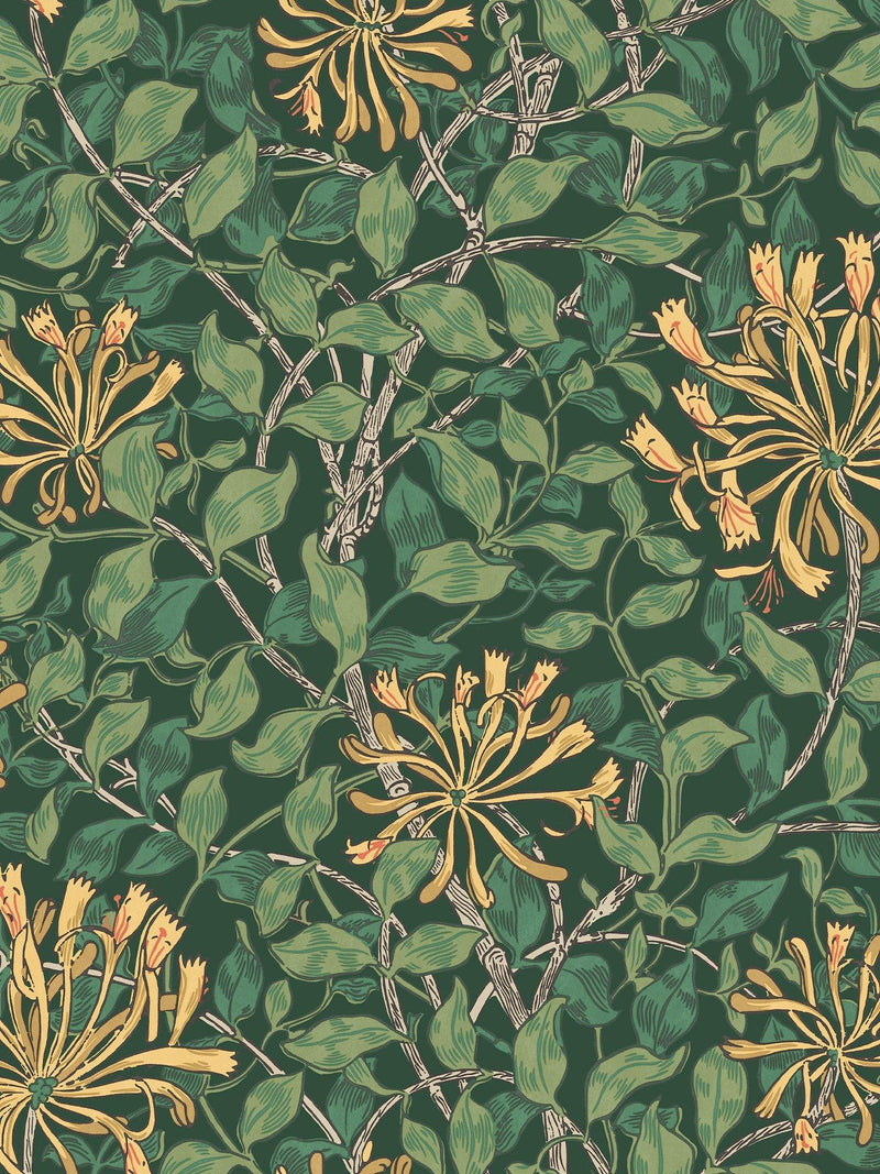 William Morris At Home Honeysuckle wallpaper (British brand)
