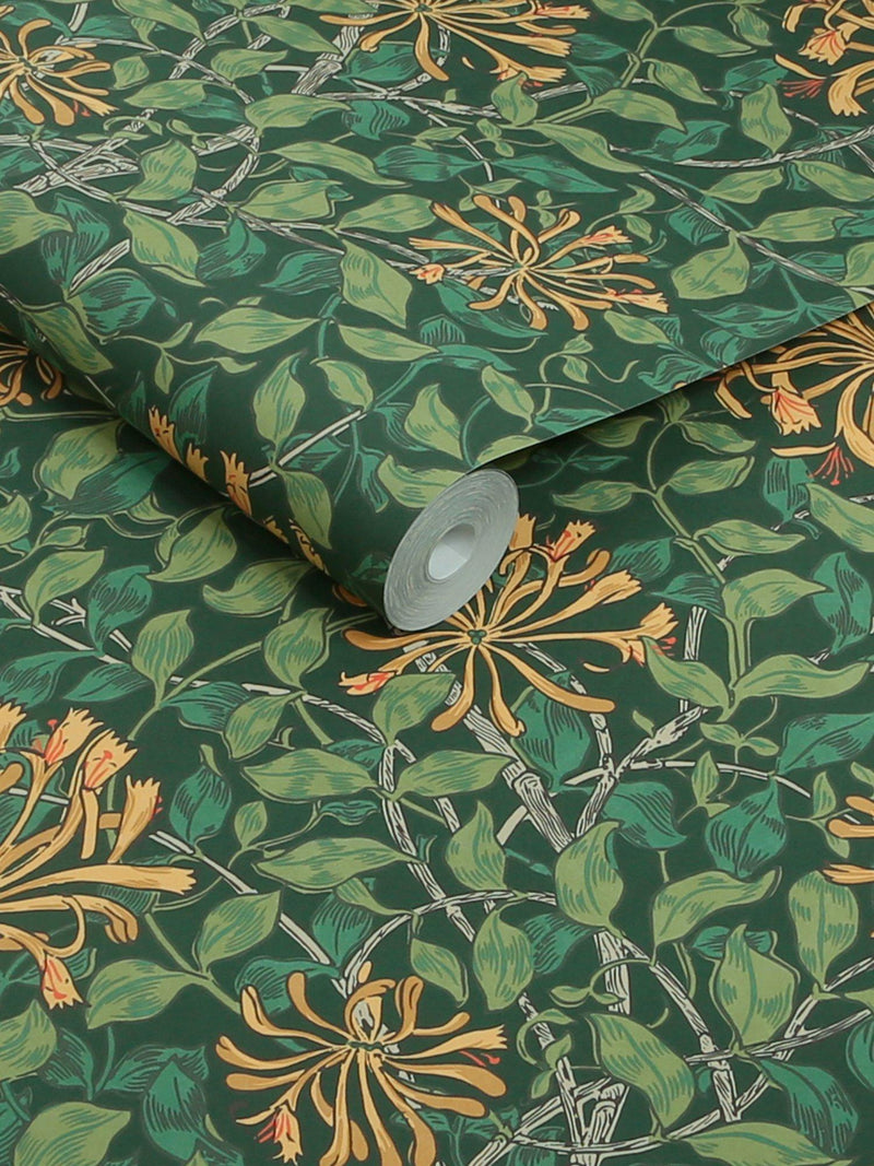 William Morris At Home Honeysuckle wallpaper (British brand)