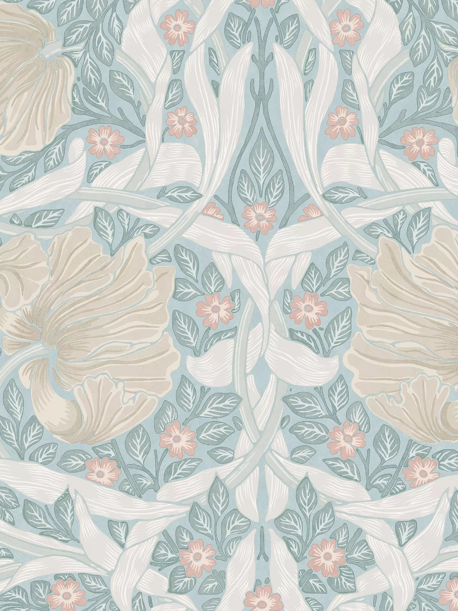 William Morris At Home Pimpernel wallpaper (British brand)