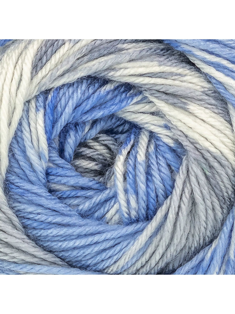 King Cole Fjord DK yarn with multi-colour mock Fair Isle effect, 100g, UK version
