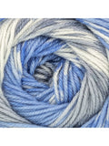 King Cole Fjord DK yarn with multi-colour mock Fair Isle effect, 100g, UK version