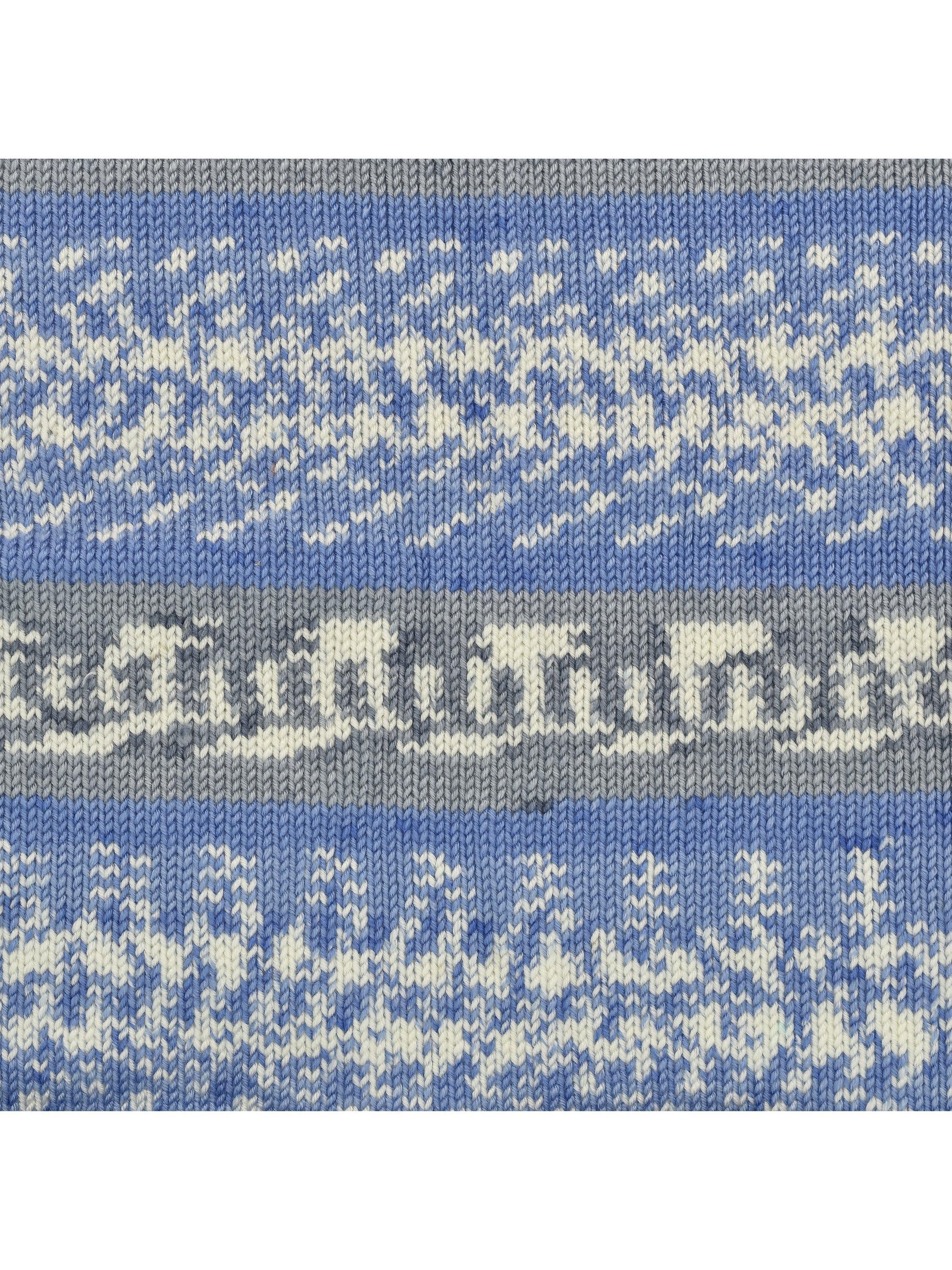 King Cole Fjord DK yarn with multi-colour mock Fair Isle effect, 100g, UK version