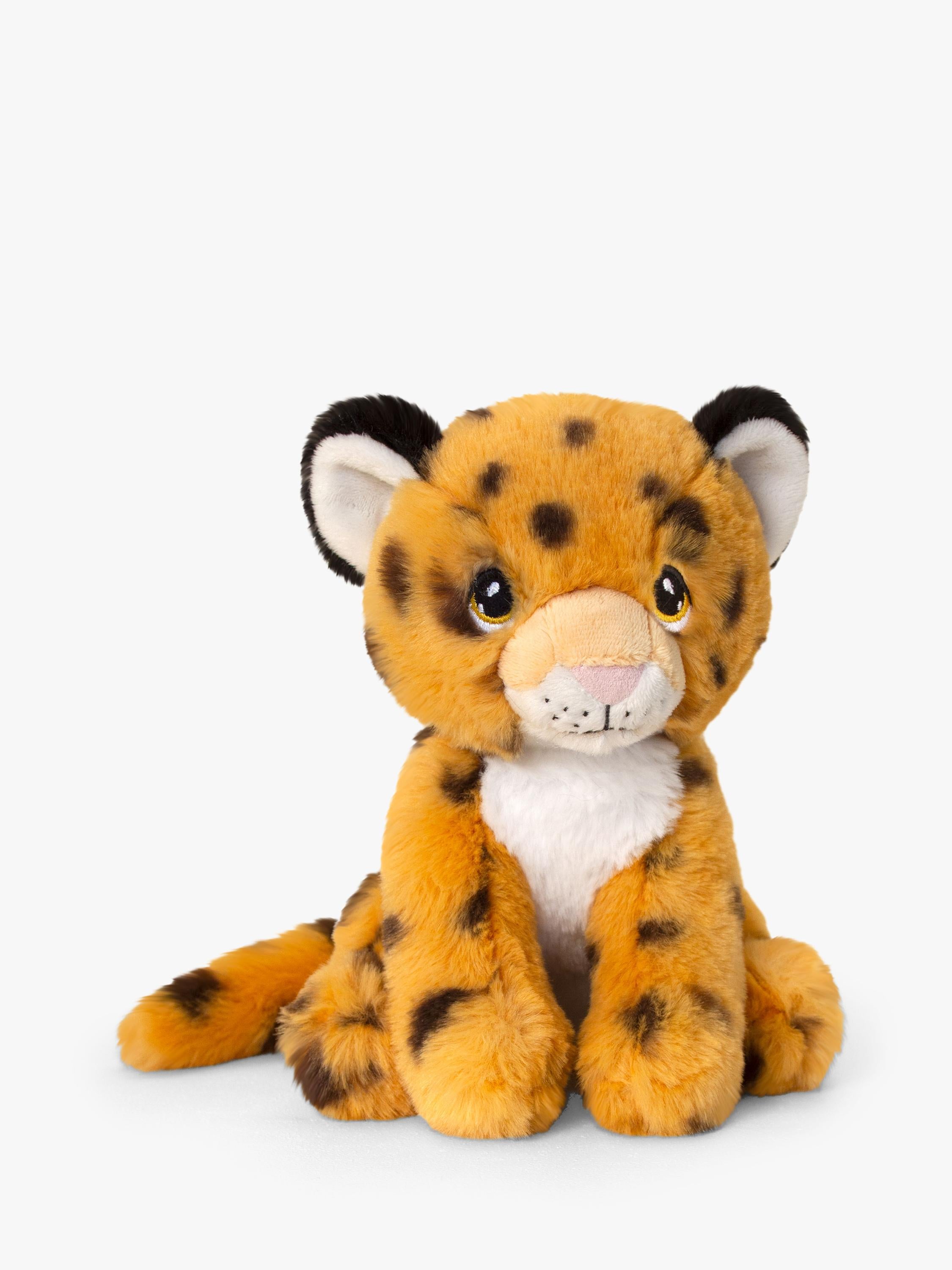 Keel Toys Keeleco jungle cat cheetah plush soft toy 18cm, UK version