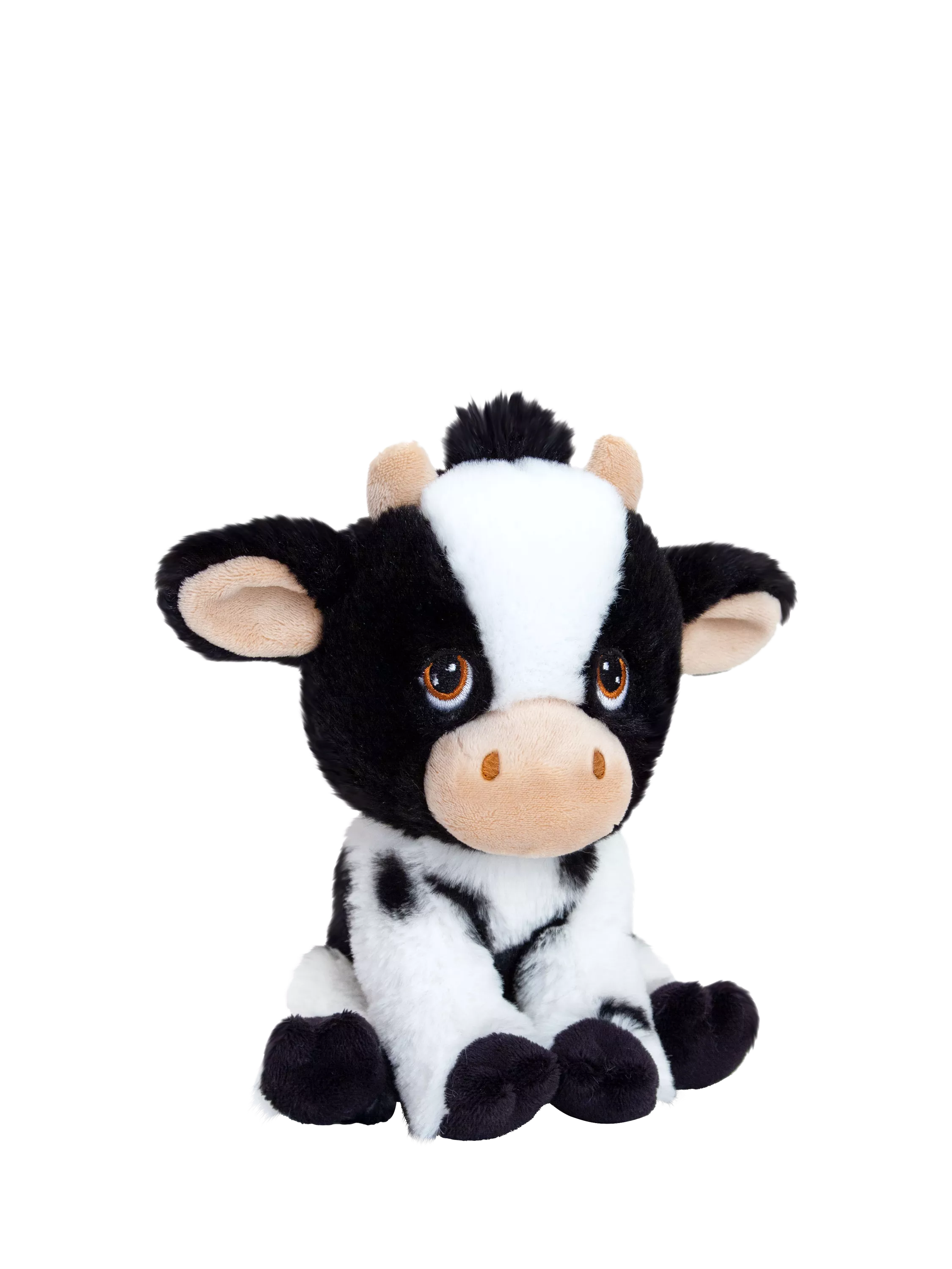 Keel Toys Keeleco Farm Cow Plush Soft Toy 18cm, UK version