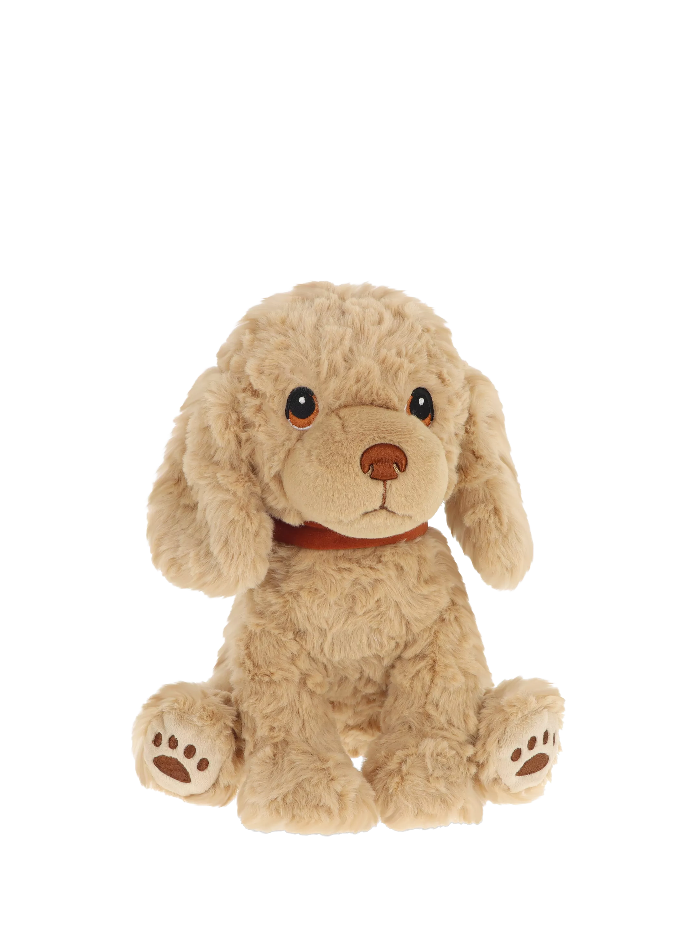 Keel Toys Cavapoo soft toy with embroidered detailing and velvet collar, 23cm, UK version