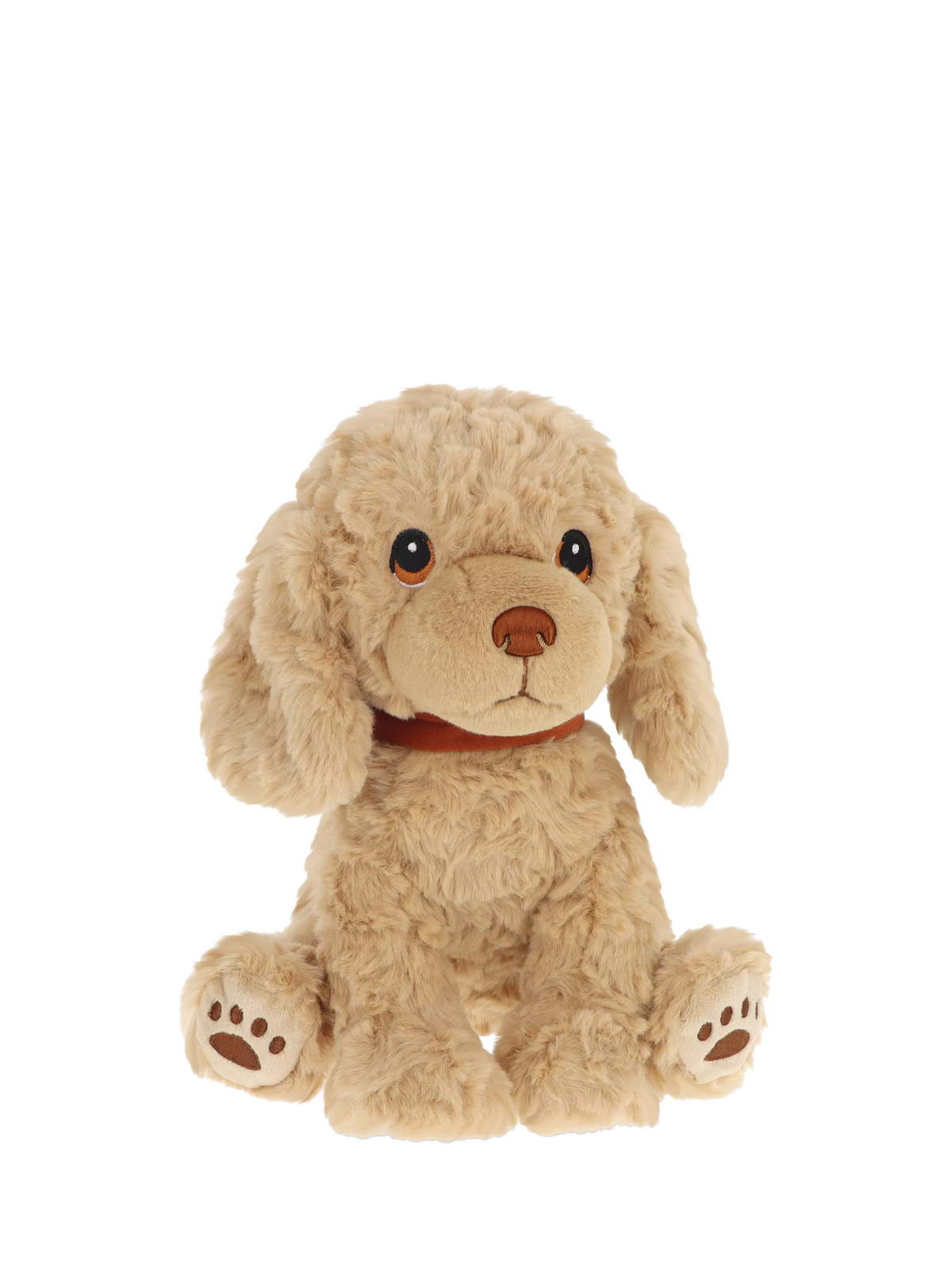 Keel Toys Cavapoo soft toy with embroidered detailing and velvet collar, 23cm, UK version