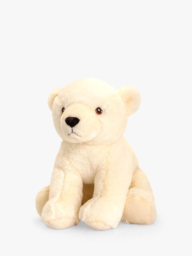 Keel Toys Keeleco Polar Bear soft toy 25cm, UK version