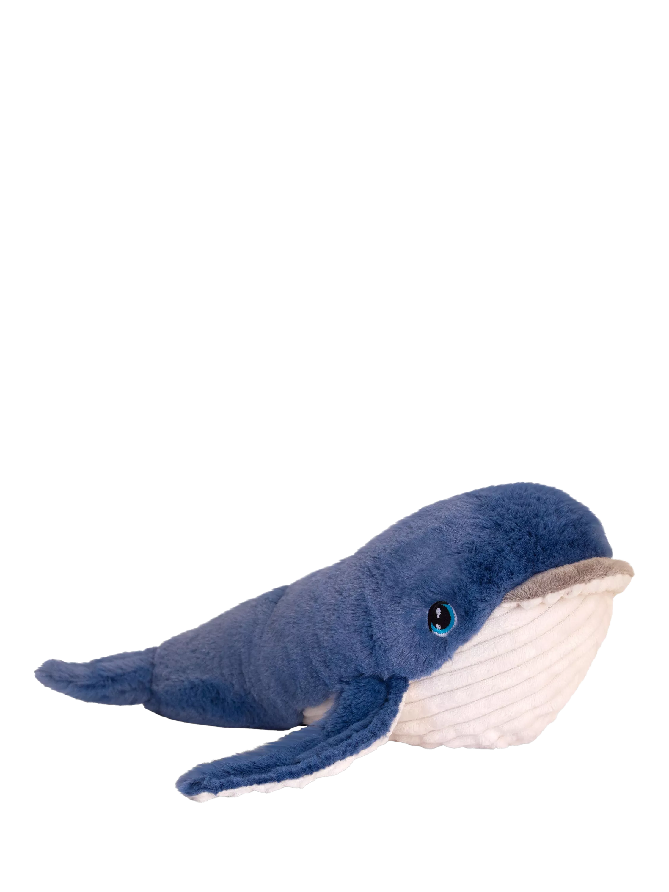 Keel Toys Keeleco whale soft toy from the Sealife Collection, 25cm, UK version