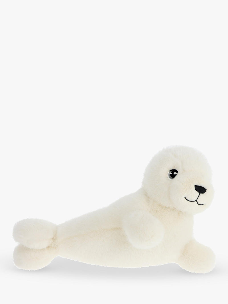 Seal Plush Soft Toy 30cm with Embroidered Detailing Made from Recycled Materials