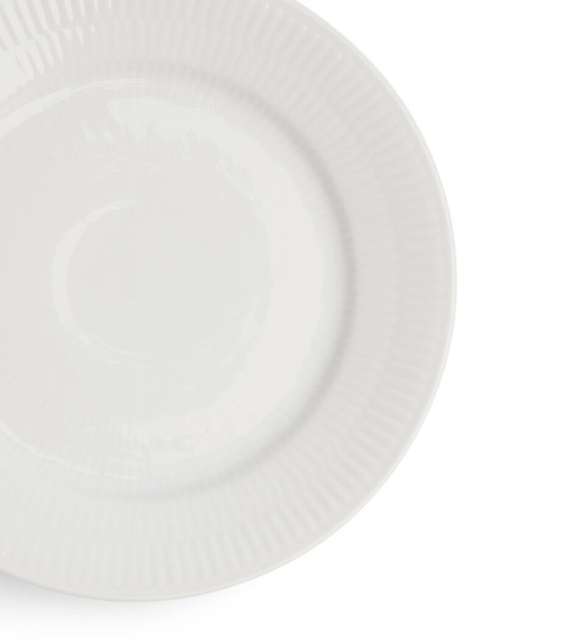 Royal Copenhagen white fluted porcelain plate 19cm, imported from the UK