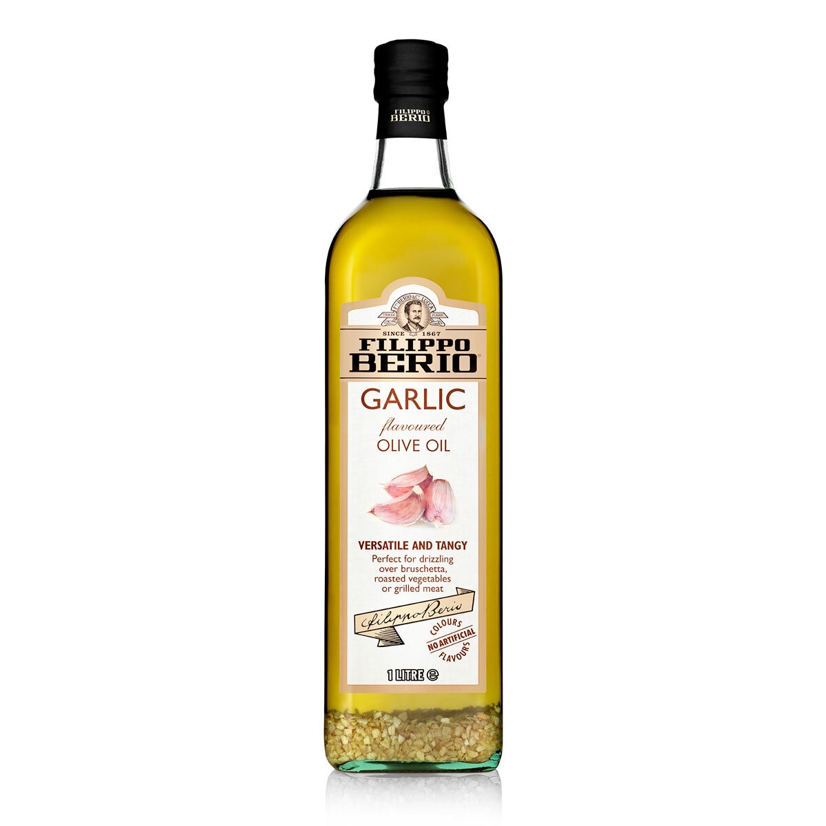 Filippo Berio Garlic Olive Oil 1L - British product