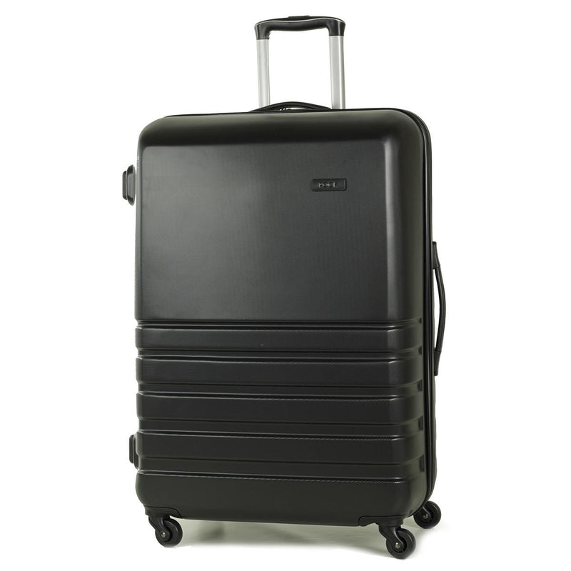 Rock Byron hardside luggage set black 3-piece, imported from the UK