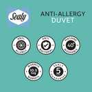Sealy anti allergy hollowfibre 10.5tog double duvet (British brand)