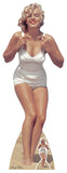 Star Cutouts Marilyn Monroe swimsuit white cardboard cutout 172cm height (British brand)