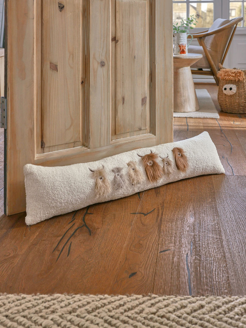 Cream Hamish Home Is Where The Herd Is Draught Excluder