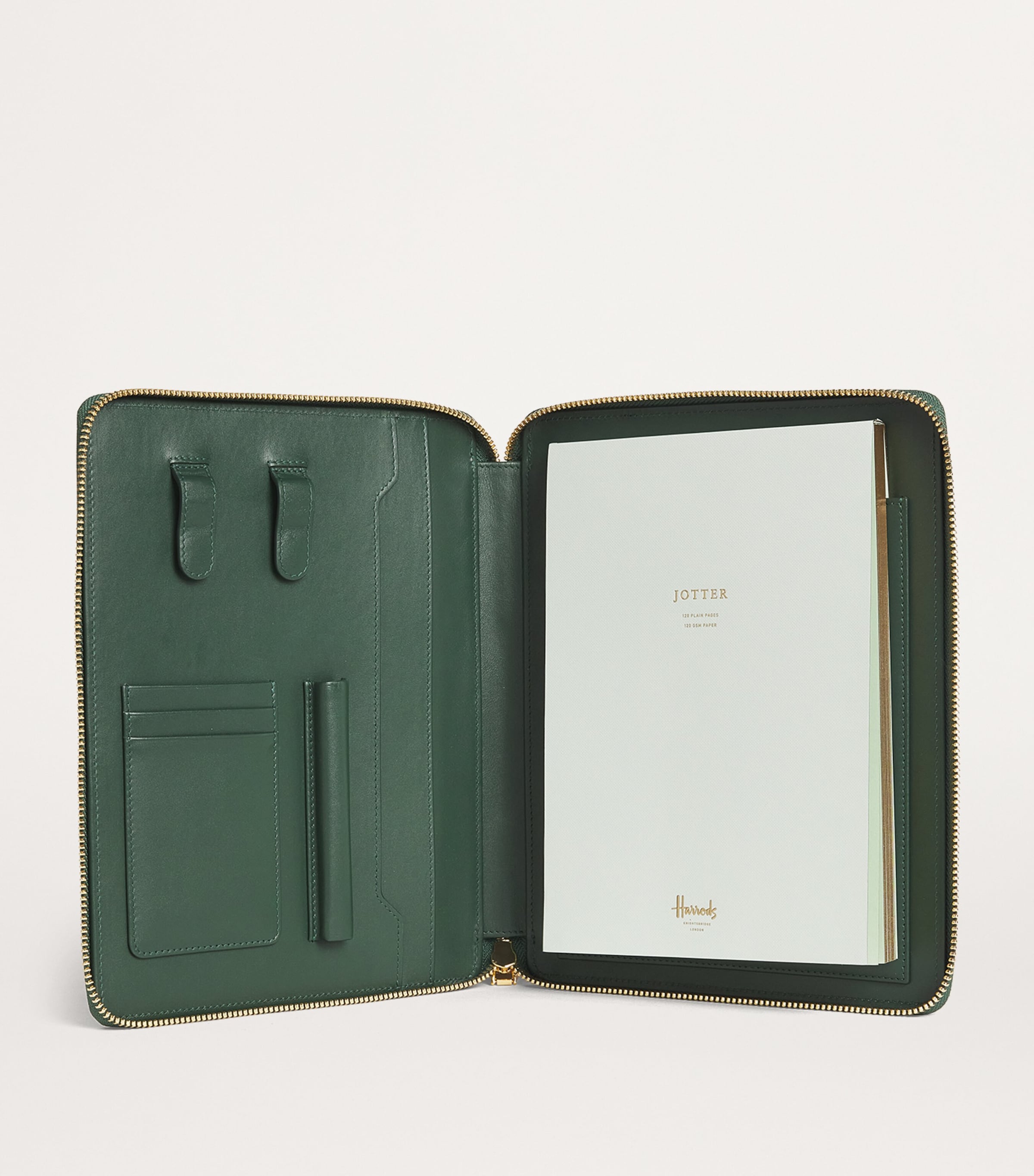 Harrods leather writing folder, UK version