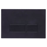 Tavistock Square Dual Flush Plate in Black