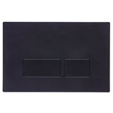 Tavistock square dual flush plate in black (British brand)
