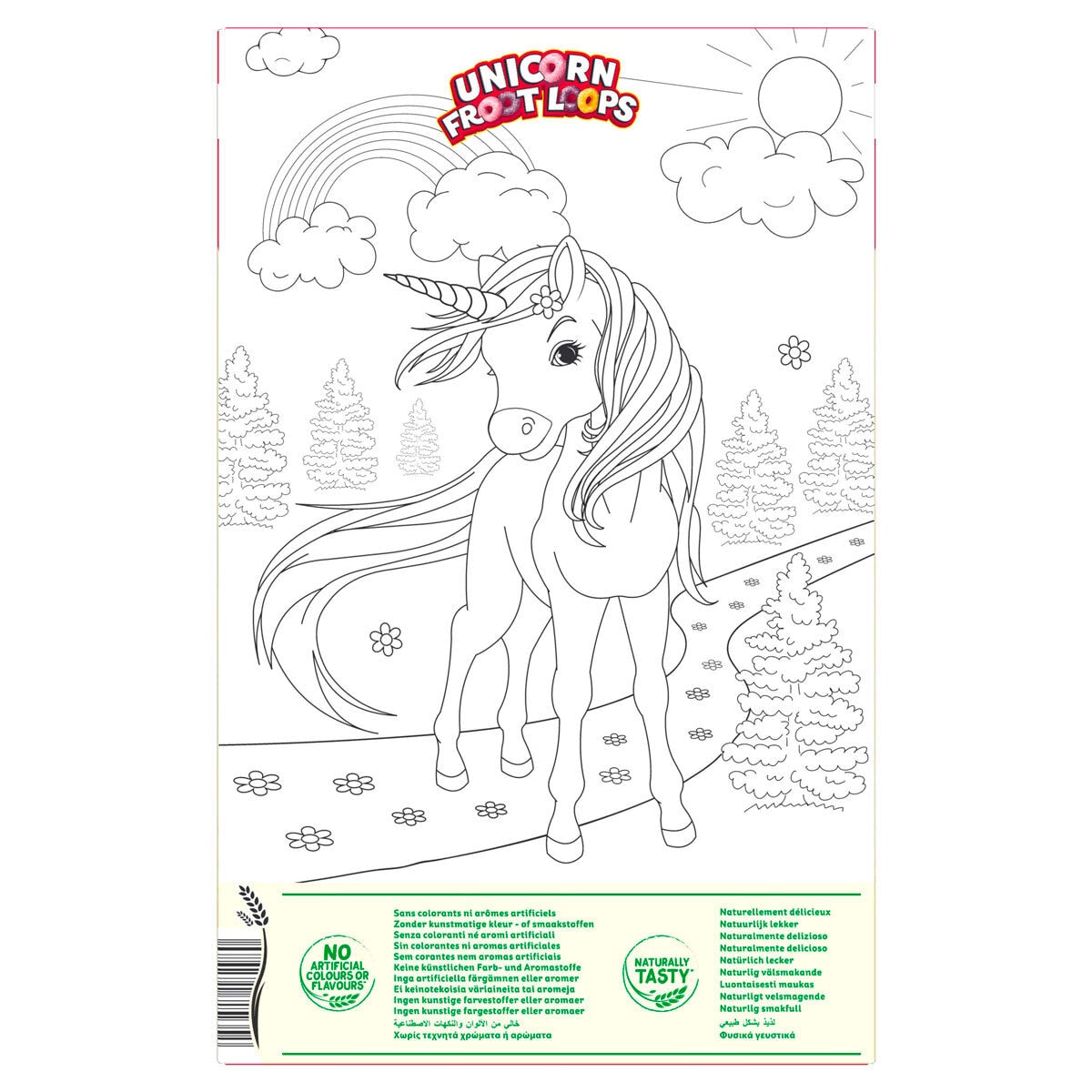 Kellogg's Unicorn Froot Loops cereal 2 x 375g, UK version