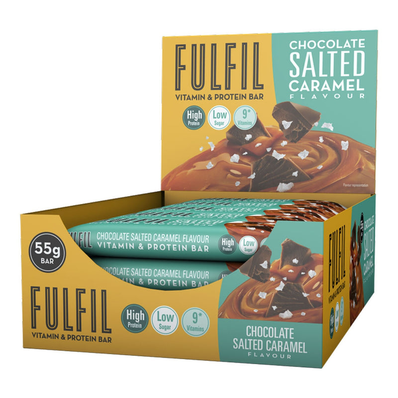 Fulfil chocolate salted caramel protein bar 15 x 55g - British product
