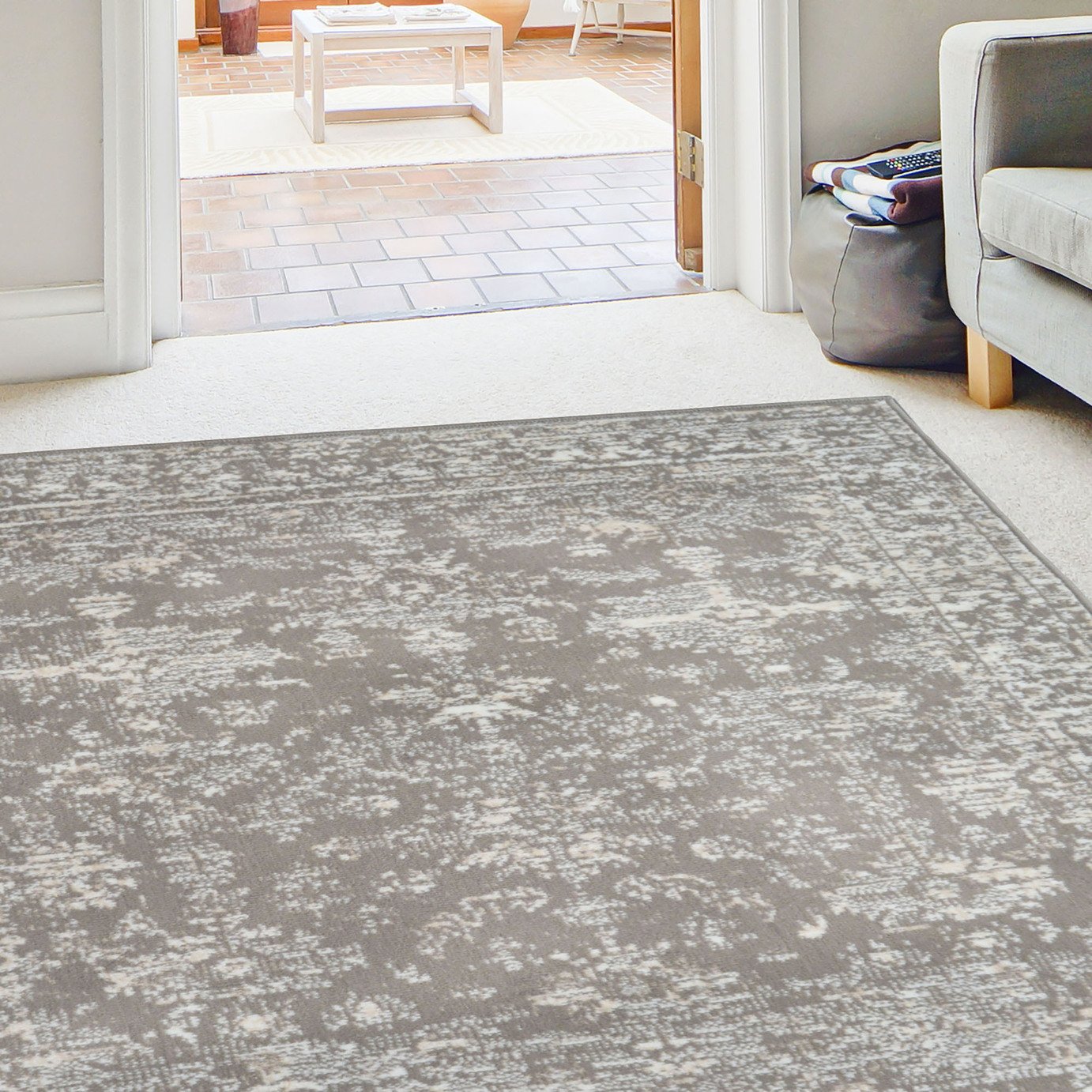Homemaker traditional natural short pile rug 120x170cm, UK version