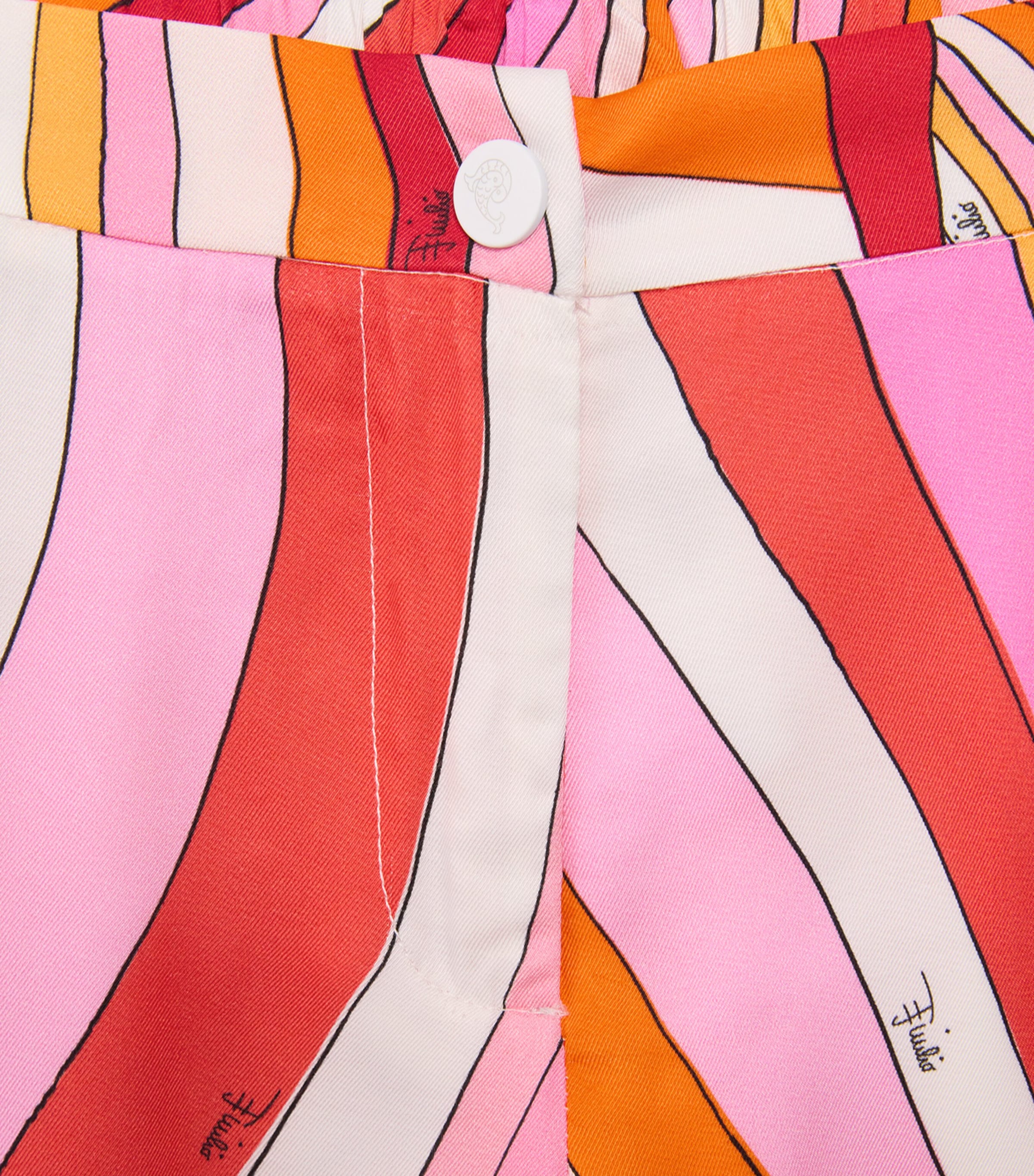 PUCCI Junior Retro Swirl Straight Trousers for children 4-13 years, imported from the UK