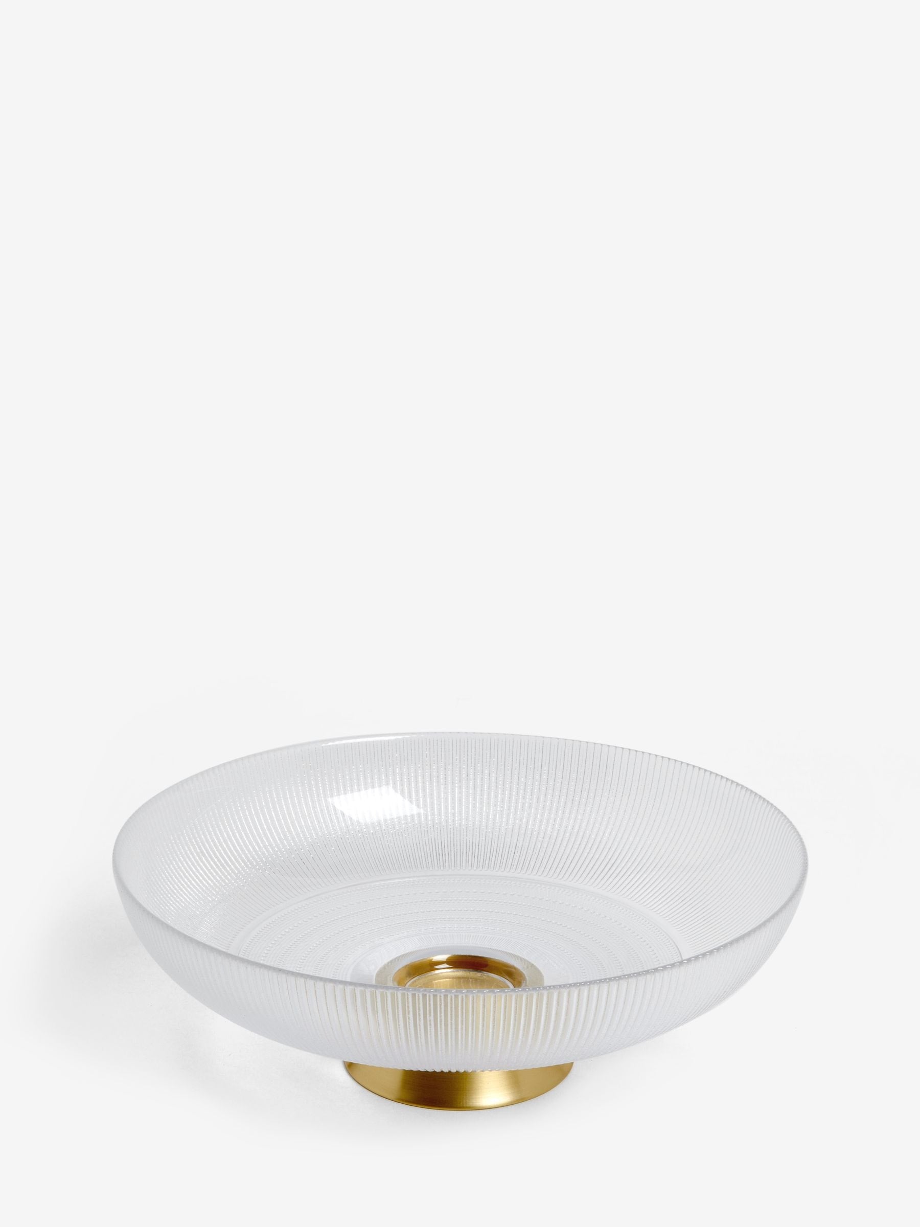 Clear Glass Extra Large Footed Bowl
