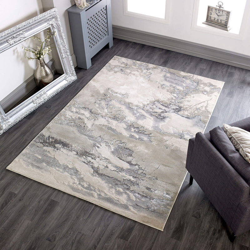 Asiatic Aurora Cloud Grey rug - British product