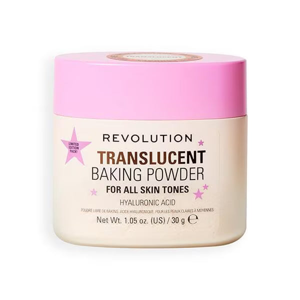 Revolution Translucent Baking Powder loose makeup powder (British brand)