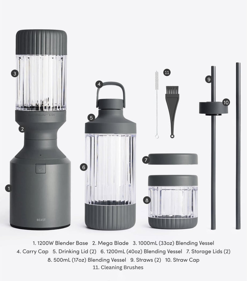 BEAST Mega 1200 Plus blender - British product