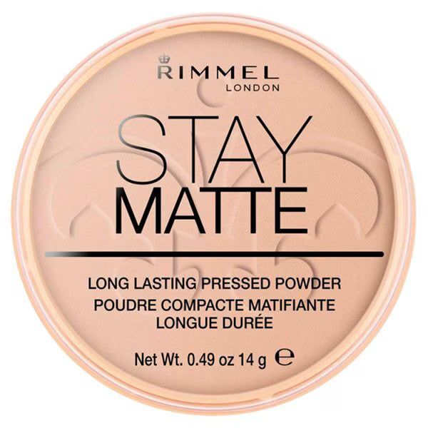 Rimmel Stay Matte Pressed Powder Silky Beige 5, imported from the UK
