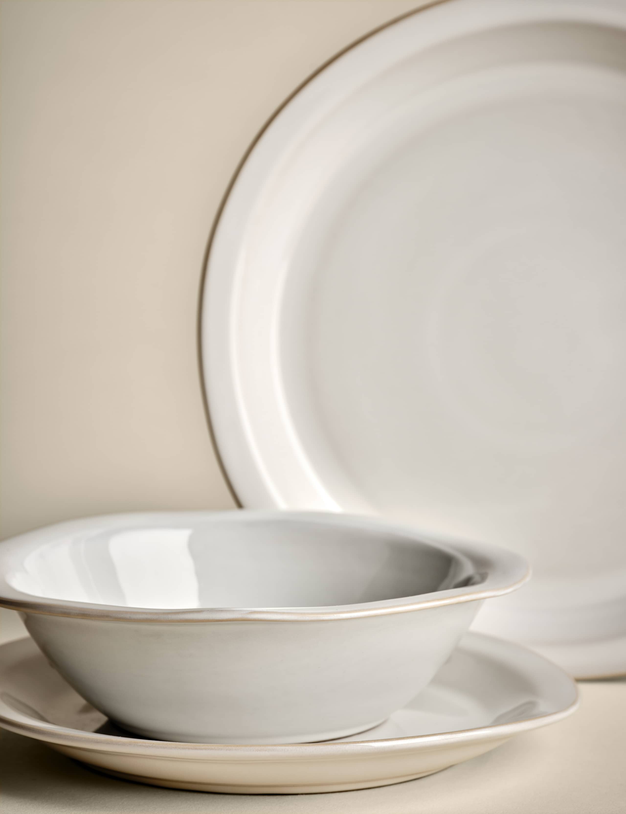 Country Collection stoneware dinner set 12 piece - British product