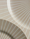 12 piece reactive striped dinner set, imported from the UK