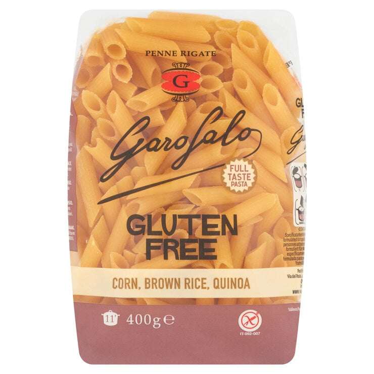 Garofalo gluten free penne pasta 3x400g , UK version