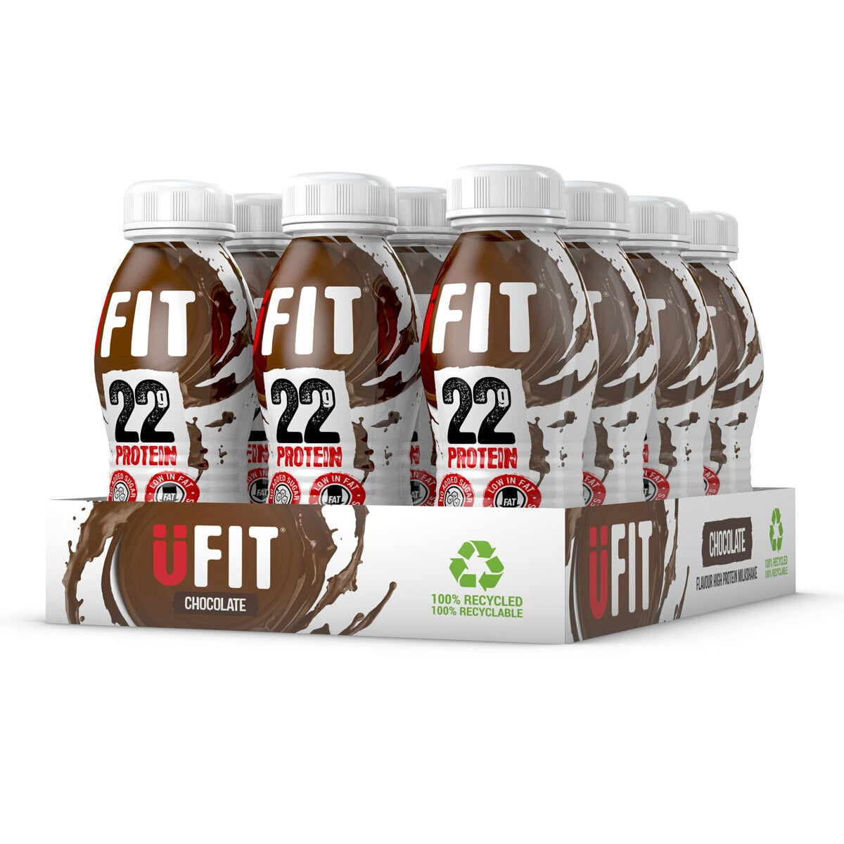 UFIT chocolate protein shake 12 x 310ml (British brand)